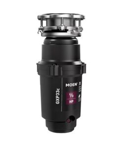 Moen GXP33C Lite Continuous feed 1 3-HP Septic Safe Corded Garbage Disposal with Noise Insulation