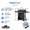 NAPOLEON F24DFTPK Freestyle Griddles 3 -Burner Liquid propane Flat Top Grill