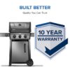 NAPOLEON F365DNGT Freestyle 365 Graphite Grey 3 -Burner Infrared Natural Gas Grill