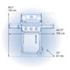 NAPOLEON F365DNGT Freestyle 365 Graphite Grey 3 -Burner Infrared Natural Gas Grill