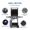 NAPOLEON F365DNGT Freestyle 365 Graphite Grey 3 -Burner Infrared Natural Gas Grill
