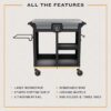 Oklahoma Joe's 23252168 Black Steel Grill cart