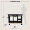 Oklahoma Joe's 23252169 DLX Black Steel Grill cart