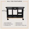 Oklahoma Joe's 23252169 DLX Black Steel Grill cart