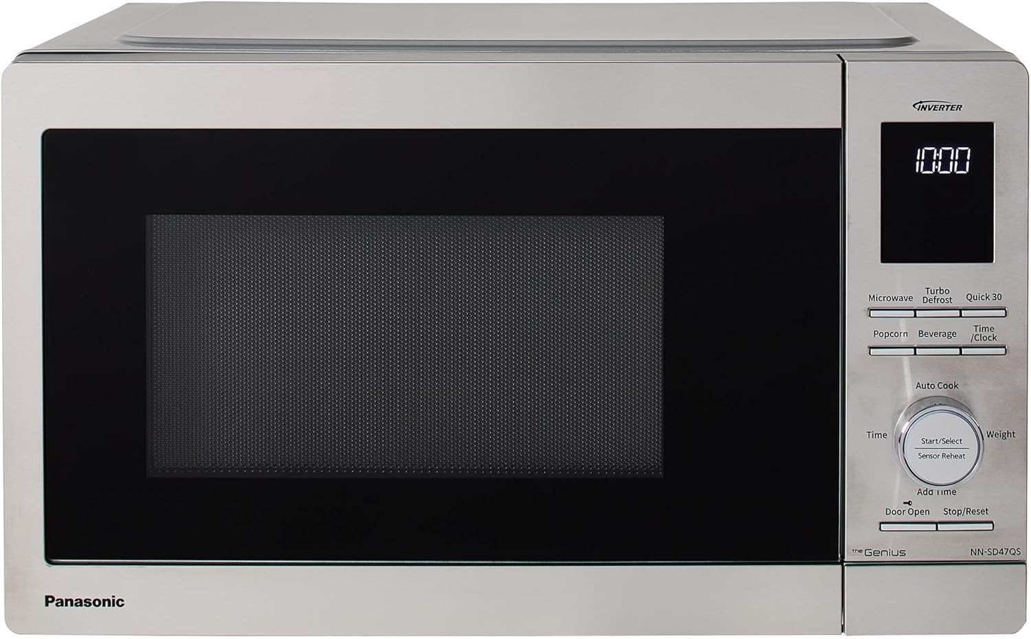 Panasonic Countertop Microwave Ovens, 0.9 Cu. Ft. 1000W, 15 Auto Cooking Presets, Inverter Technology for Even Cooking, with Genius Sensor Technology and Turbo Defrost- NN-SD47QSDAYH Panasonic Countertop Microwave Ovens, 0.9 Cu. Ft. 1000W, 15 Auto Cooking Presets, Inverter Technology for Even Cooking, with Genius Sensor Technology and Turbo Defrost- NN-SD47QSDAYH