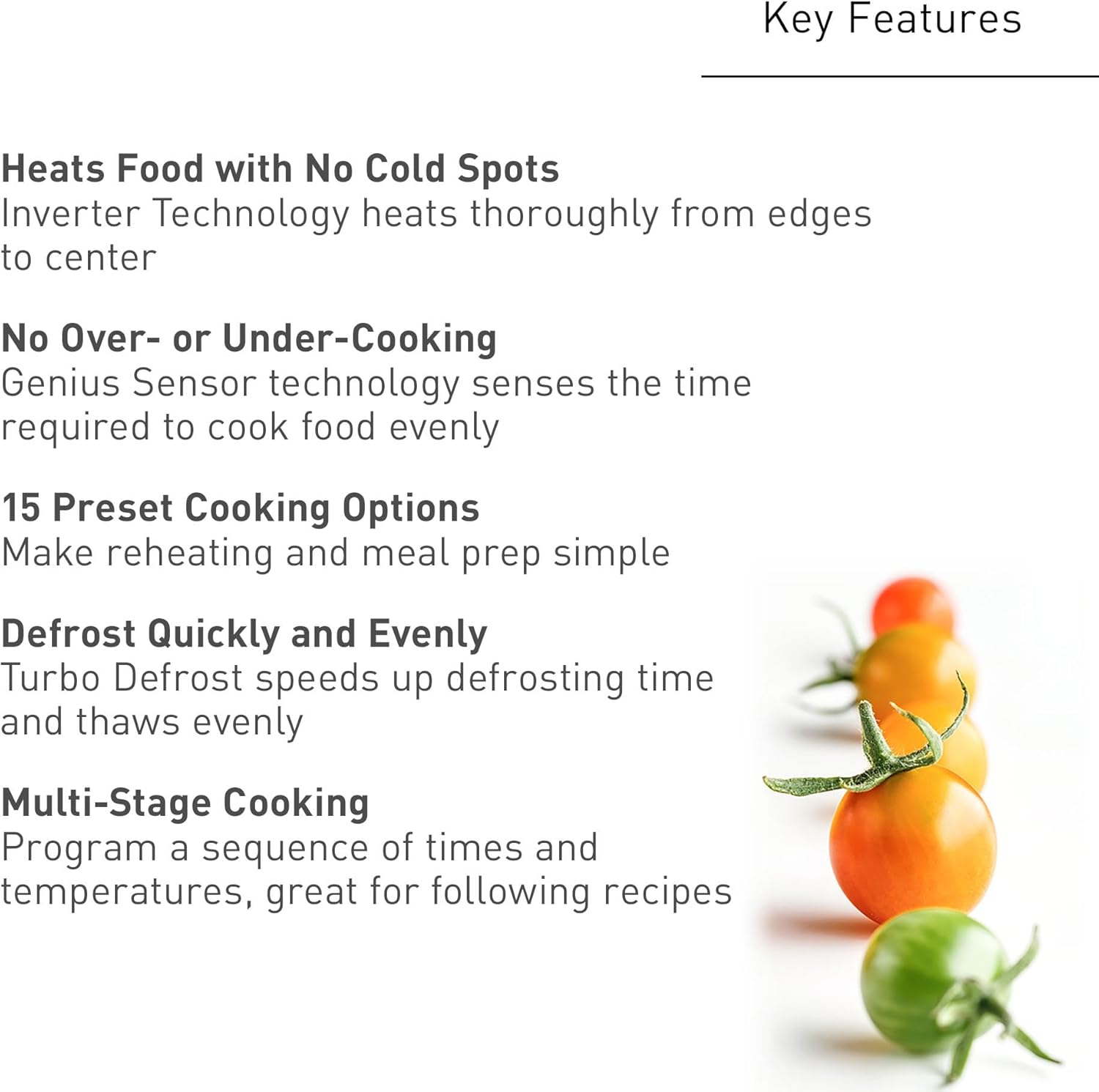 Panasonic Countertop Microwave Ovens, 0.9 Cu. Ft. 1000W, 15 Auto Cooking Presets, Inverter Technology for Even Cooking, with Genius Sensor Technology and Turbo Defrost- NN-SD47QSDAYH1 Panasonic Countertop Microwave Ovens, 0.9 Cu. Ft. 1000W, 15 Auto Cooking Presets, Inverter Technology for Even Cooking, with Genius Sensor Technology and Turbo Defrost- NN-SD47QSDAYH