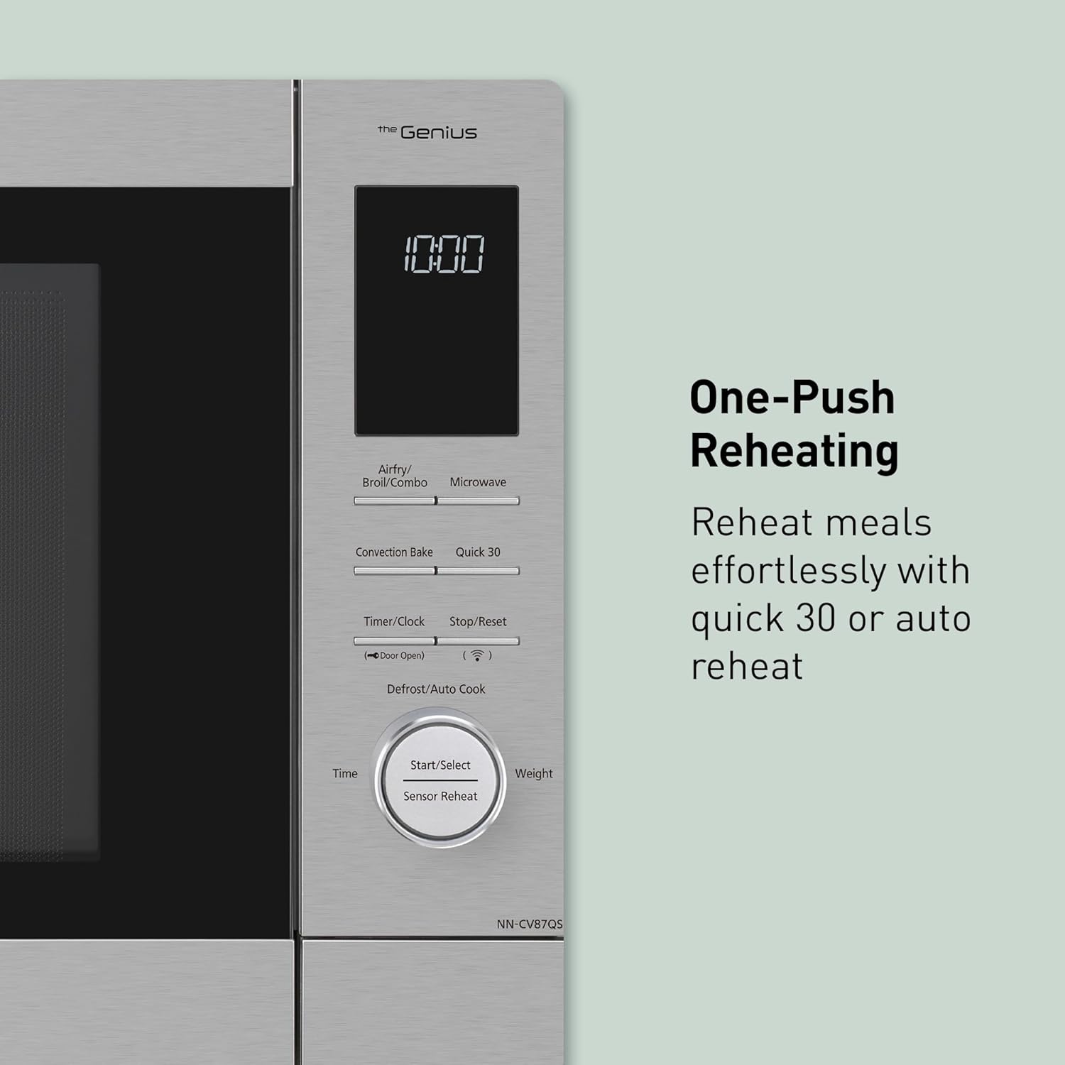 Panasonic HomeChef 4-in-1 Countertop Microwave Air Fryer Combo, Time-Saving 20 Presets + App-Linked Recipes, 1000W 1.2 cu ft Inverter Multi Oven & Convection Tech – NN-CV87QS Stainless Steel39 Panasonic HomeChef 4-in-1 Countertop Microwave Air Fryer Combo, Time-Saving 20 Presets + App-Linked Recipes, 1000W 1.2 cu ft Inverter Multi Oven & Convection Tech – NN-CV87QS Stainless Steel