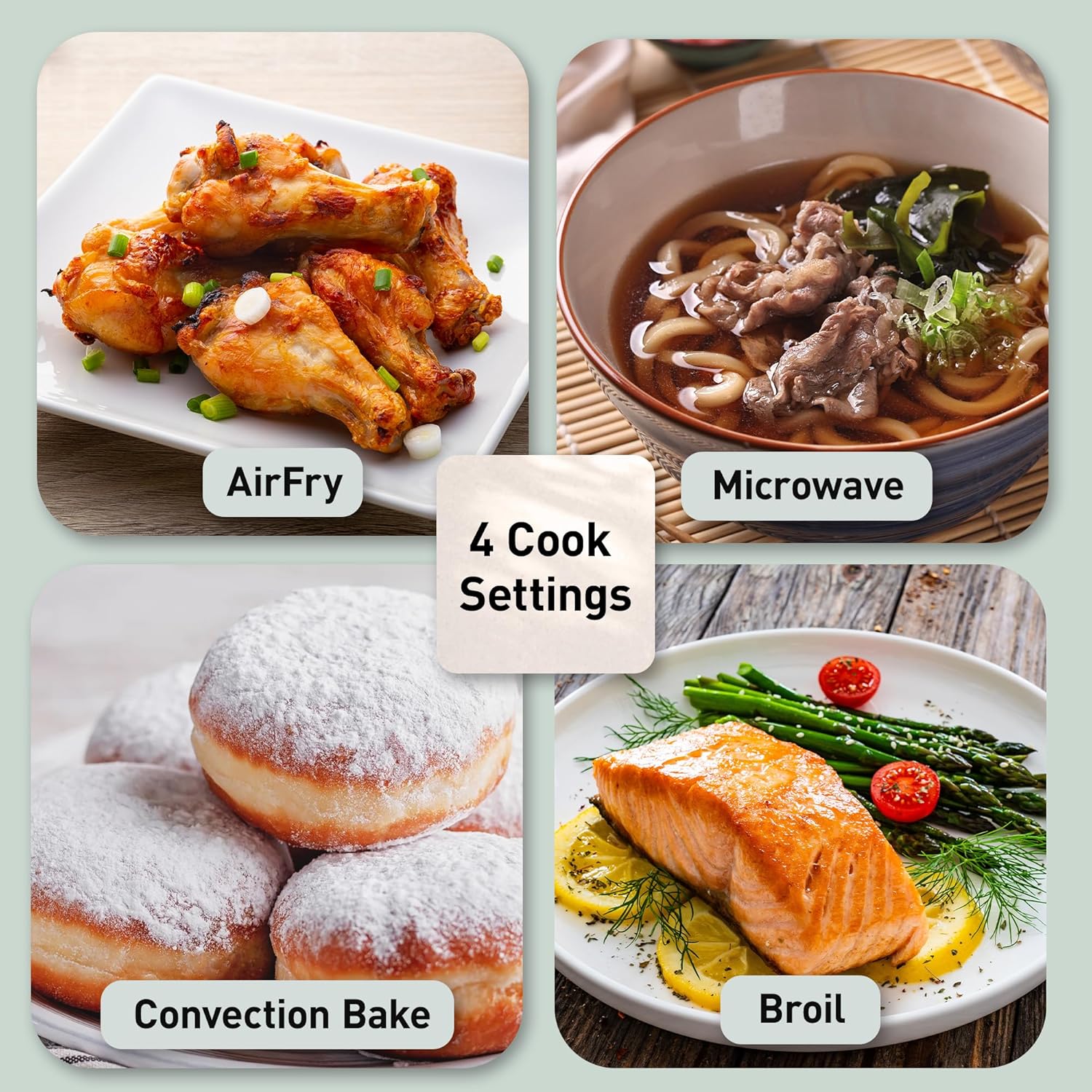 Panasonic HomeChef 4-in-1 Countertop Microwave Air Fryer Combo, Time-Saving 20 Presets + App-Linked Recipes, 1000W 1.2 cu ft Inverter Multi Oven & Convection Tech – NN-CV87QS Stainless Steel455 Panasonic HomeChef 4-in-1 Countertop Microwave Air Fryer Combo, Time-Saving 20 Presets + App-Linked Recipes, 1000W 1.2 cu ft Inverter Multi Oven & Convection Tech – NN-CV87QS Stainless Steel