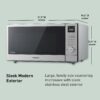 Panasonic NN-SD78LS 1.6 cu.ft Cyclonic Inverter Countertop Microwave Oven 1250Watt Power with Genius Sensor Cooking, cft, 19.44"D x 21.88"W x 11.94"H,Stainless Steel Panasonic NN-SD78LS 1.6 cu.ft Cyclonic Inverter Countertop Microwave Oven 1250Watt Power with Genius Sensor Cooking, cft, 19.44"D x 21.88"W x 11.94"H,Stainless Steel