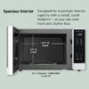 Panasonic NN-SN65KW Microwave Oven with Inverter Technology, 1200W, 1.2 cu.ft. Small Genius Sensor One-Touch Cooking, Popcorn Button, Turbo Defrost-NN-SN65KW-(White)