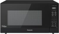 Panasonic NN-SN75LB cu.ft Cyclonic Inverter Countertop Microwave Oven 1250Watt Power with Genius Sensor Cooking, 1.6 cft, Black