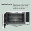 Panasonic NN-SN75LW cu.ft Cyclonic Inverter Countertop Microwave Oven 1250Watt Power with Genius Sensor Cooking, 1.6 cft, White