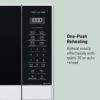 Panasonic NN-SN75LW cu.ft Cyclonic Inverter Countertop Microwave Oven 1250Watt Power with Genius Sensor Cooking, 1.6 cft, White
