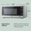 Panasonic NN-SN76LS 1.6 cu.ft Cyclonic Inverter Countertop Microwave Oven 1250Watt Power with Genius Sensor Cooking, 19.44"D x 21.88"W x 11.94"H, Stainless Steel Panasonic NN-SN76LS 1.6 cu.ft Cyclonic Inverter Countertop Microwave Oven 1250Watt Power with Genius Sensor Cooking, 19.44"D x 21.88"W x 11.94"H, Stainless Steel