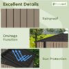 Patiowell WES-PS1146S0BN 6-ft x 4-ft Galvanized steel Metal Storage Shed