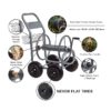 Project Source 840-L Steel 250-ft Cart Hose Reel