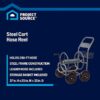 Project Source 840-L Steel 250-ft Cart Hose Reel