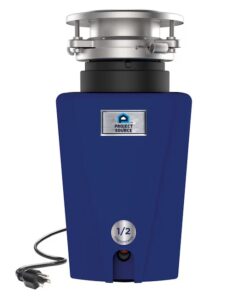 Project Source PSD-50 Continuous feed 1/2-HP Septic Safe Corded Garbage Disposal with Noise Insulation