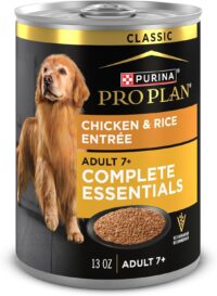 Purina Pro Plan 7 Plus Chicken and Rice Entree Classic for Senior Adult Wet Dog Food, 13 oz., Case of 12