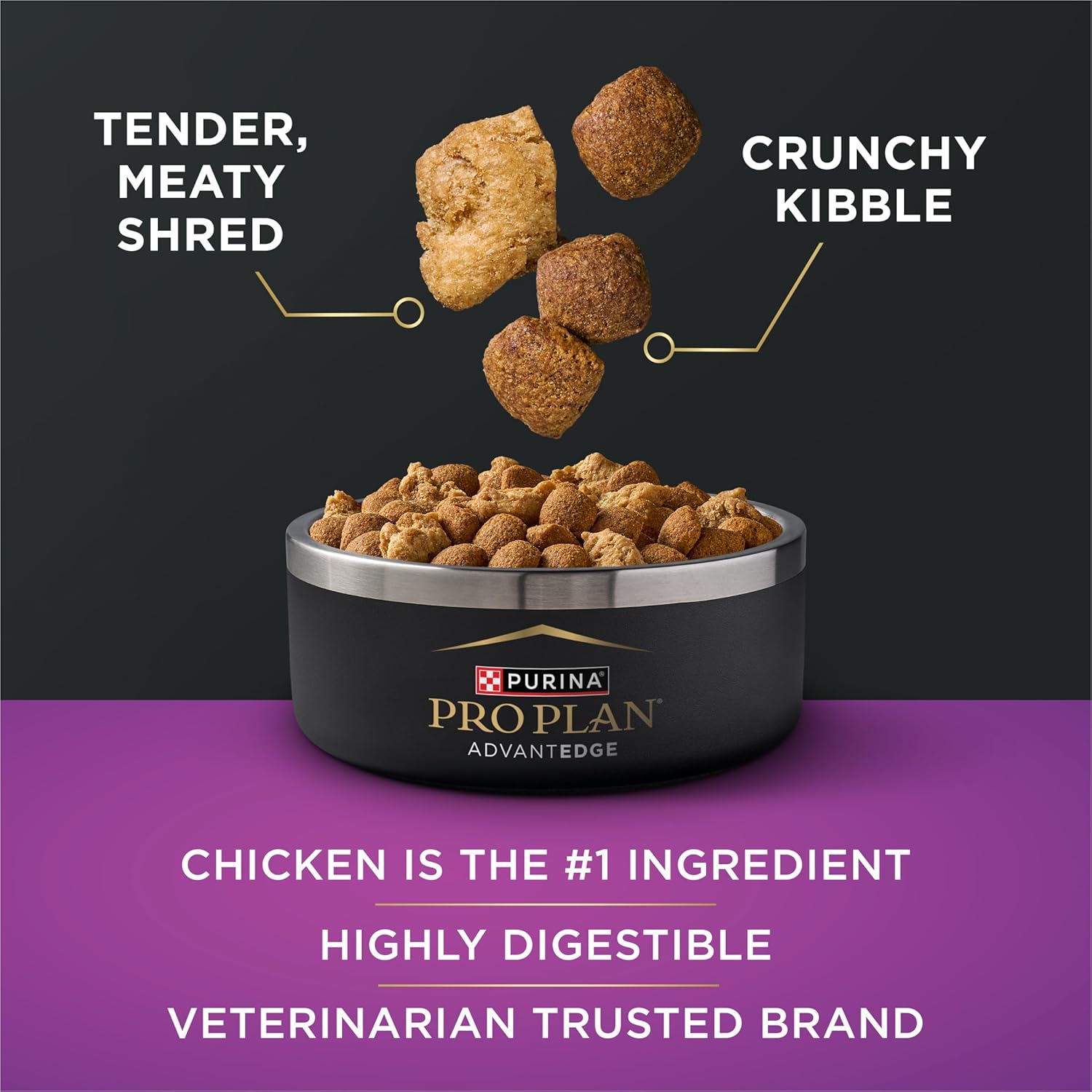 Purina Pro Plan AdvantEDGE Senior Support Plus Large Breed Shredded Blend Chicken and Rice Formula Dry Dog Food, 12 lbs.23 Purina Pro Plan AdvantEDGE Senior Support Plus Large Breed Shredded Blend Chicken and Rice Formula Dry Dog Food, 12 lbs.