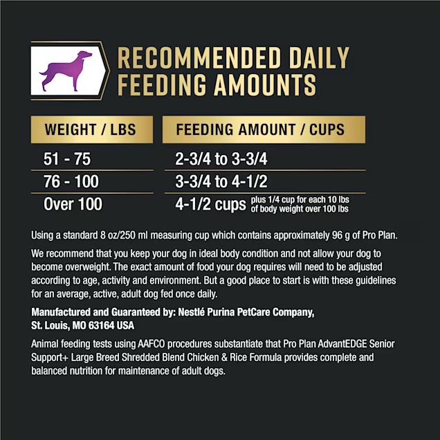 Purina Pro Plan AdvantEDGE Senior Support Plus Large Breed Shredded Blend Chicken and Rice Formula Dry Dog Food, 22 lbs.1_11zon Purina Pro Plan AdvantEDGE Senior Support Plus Large Breed Shredded Blend Chicken and Rice Formula Dry Dog Food, 22 lbs.