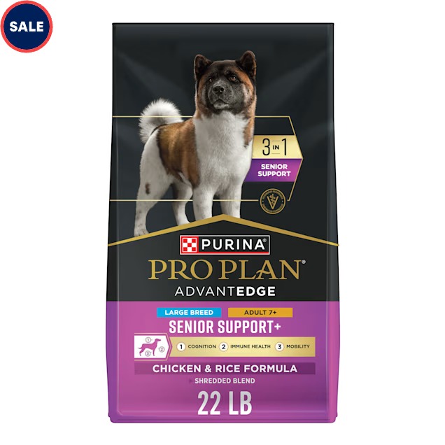 Purina Pro Plan AdvantEDGE Senior Support Plus Large Breed Shredded Blend Chicken and Rice Formula Dry Dog Food, 22 lbs._11zon Purina Pro Plan AdvantEDGE Senior Support Plus Large Breed Shredded Blend Chicken and Rice Formula Dry Dog Food, 22 lbs.