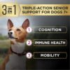 Purina Pro Plan AdvantEDGE Senior Support Plus Small Breed Shredded Blend Chicken and Rice Formula Dry Dog Food, 12 lbs.