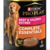 Purina Pro Plan COMPLETE ESSENTIALS Grain Free, High Protein Beef & Salmon Entree Wet Dog Food, 13 oz., Case of 12