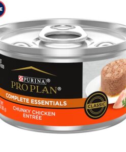 Purina Pro Plan COMPLETE ESSENTIALS High Protein Classic Chunky Chicken Entree Adult Wet Cat Food, 3 oz., Case of 24
