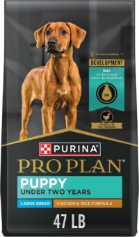 Purina Pro Plan Chicken and Rice Formula Large Breed Dry Puppy Food, 47 lbs.
