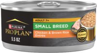 Purina Pro Plan Complete Essentials Adult Small Breed Chicken & Brown Rice Entree Gravy Wet Small Dog Food, 5.5 oz., Case of 24