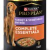 Purina Pro Plan Complete Essentials High Protein Turkey and Vegetables Entree Adult Dog Food With Gravy, 13 oz., Case of 12