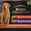 Purina Pro Plan Grain Free Complete Essentials, Chicken & Carrots and Turkey & Sweet Potato Wet Dog Food, 13 oz., Count of 12