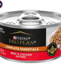 Purina Pro Plan Gravy Beef & Chicken Entree Wet Cat Food, 3 oz., Case of 24