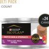 Purina Pro Plan SPECIALIZED Sensitive Skin & Stomach Tuna & Oat Meal Entree Wet Cat Food, 3 oz., Case of 24