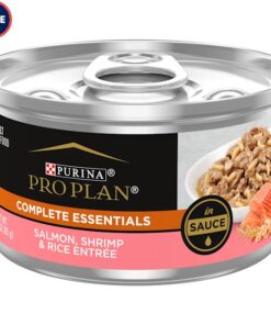 Purina Pro Plan Salmon, Shrimp & Rice Entree in Sauce Wet Cat Food, 3 oz., Case of 24