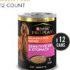 Purina Pro Plan Sensitive Skin and Stomach, Salmon and Rice Entree Wet Dog Food Pate, 13 oz., Case of 12