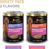 Purina Pro Plan Sensitive Skin and Stomach, Salmon and Rice and Lamb and Oat Meal Wet Dog Food Variety Pack, 13 oz., Count of 12