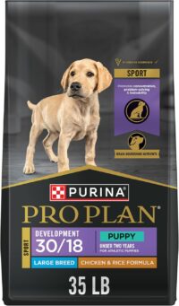 Purina Pro Plan Sport Development Large Breed 30/18 Chicken and Rice High Protein Dry Food Puppy Formula, 35 lbs.