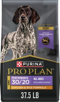 Purina Pro Plan Sport Performance 30/20 Chicken and Rice Formula High Protein Dry Dog Food, 37.5 lbs.
