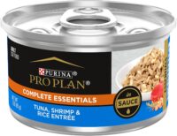 Purina Pro Plan Tuna, Shrimp & Rice Entree in Sauce Wet Cat Food, 3 oz., Case of 24