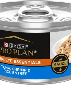 Purina Pro Plan Tuna, Shrimp & Rice Entree in Sauce Wet Cat Food, 3 oz., Case of 24