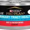 Purina Pro Plan Urinary Tract Health Beef and Chicken Entree Classic Cat Food, 5.5 oz., Case of 24