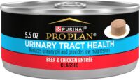 Purina Pro Plan Urinary Tract Health Beef and Chicken Entree Classic Cat Food, 5.5 oz., Case of 24
