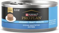 Purina Pro Plan Urinary Tract Health Ocean Whitefish Entree Cat Food Wet Pate, 5.5 oz., Case of 24