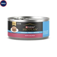 Purina Pro Plan Urinary Tract Health with Salmon Classic Wet Cat Food Pate, 5.5 oz., Case of 24