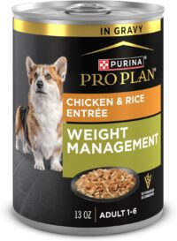 Purina Pro Plan Weight Management Wet Dog Food Chicken and Rice Entree in Gravy, 13 oz., Case of 12