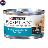 Purina Pro Plan Wet Sole & Vegetable Entree in Sauce Cat Food, 3 oz., Case of 24