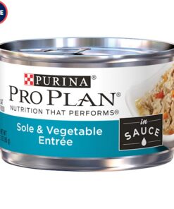 Purina Pro Plan Wet Sole & Vegetable Entree in Sauce Cat Food, 3 oz., Case of 24