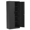 RaDEWAY OP040101-BK 32-in W x 72-in H x 16-in D Freestanding Steel Garage Cabinet in Black